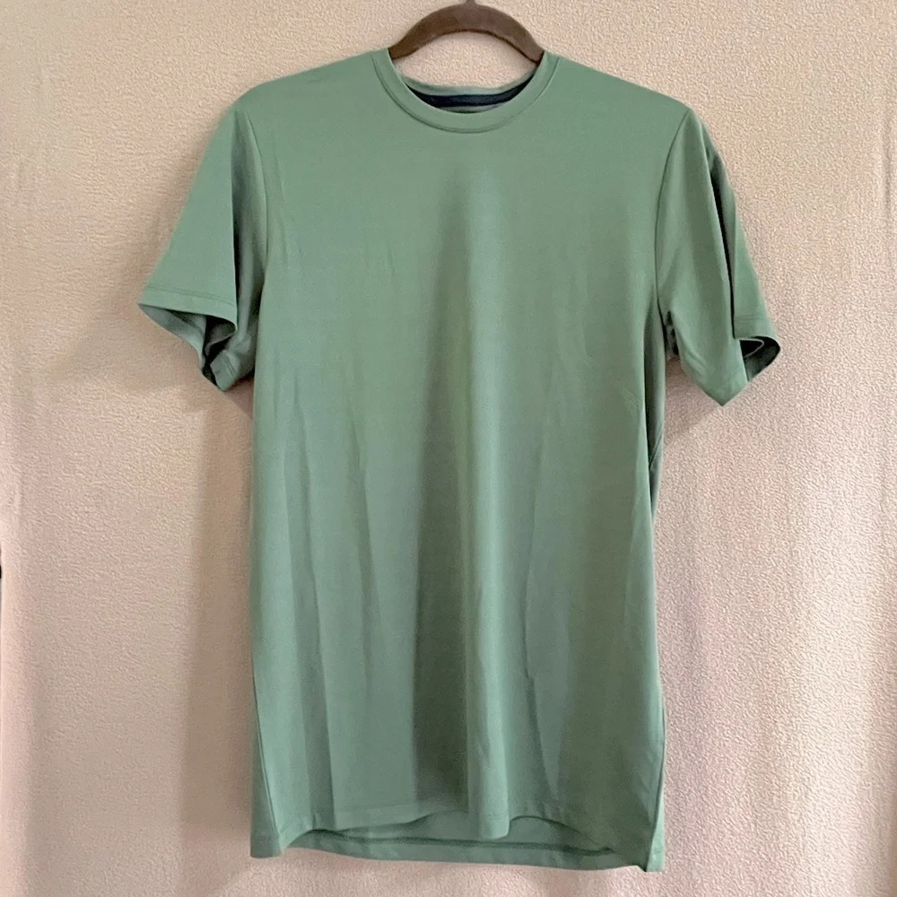 Zella Performance Athletic Tee Shirt Green Men’s XS Sports-Casual-Tennis-Gym-NEW